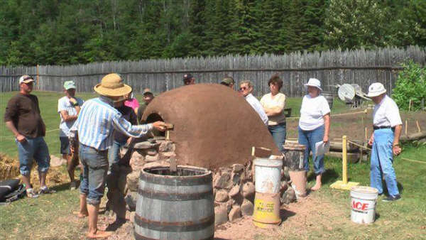 a clay oven with a smoothed outer layer