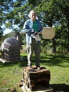 David S. Cargo standing on an oven